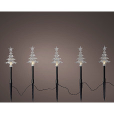 LED STAKE LIGHT PVC STEADY BUITEN 5 KERSTBOOMPJES