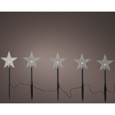 LED STAKE LIGHT PVC STEADY BUITEN 5 STERREN
