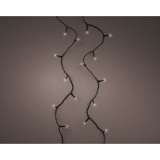 LED BASIC LIGHTS ZWART/KLASSIEK WARM 600 CM