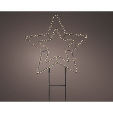 MICRO LED TUINSTEKER METAAL STER BUITEN