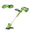 GREENWORKS TRIMMER G40T5 SET INCL. LADER + 1 X ACCU 4.0AH