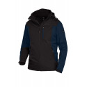 JANNIK SOFTSHELL JAS MARINE/ZWART