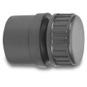 VDL EINDSET PVC-U 25/32 MM X 3/4" LIJMMOF/SPIE 10BAR GRIJS