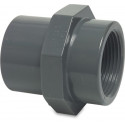 PROFEC DRAADSOK PVC-U 32/40 MM X 1" LIJMMOF/SPIE X BINNENDRAAD 10BAR GRIJS