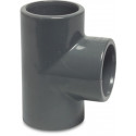 PROFEC T-STUK 90° PVC-U 40 MM LIJMMOF 16BAR GRIJS KIWA