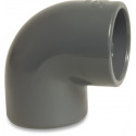 PROFEC KNIE 90ø PVC-U 32 MM LIJMMOF 16BAR GRIJS KIWA