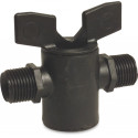 PLUGKRAAN PP 1/2" BUITENDRAAD 6BAR ZWART