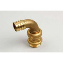 MESSING STANDPIJPKOPP. HAAKS 1" X 30MM
