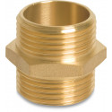 NIPPEL DUBBEL NR 280 MESSING 1" BA02