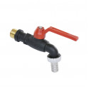 TAP-KOGELKRAAN, POLYAMIDE, 20 BAR, ¾", METALEN WARTEL + TULE
