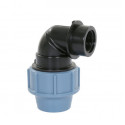 UNIDELTA SCHROEF KNIE 90°, 16 BAR, KLEM X BIDR, 25 MM X ¾"