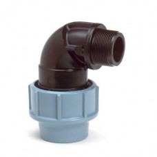 UNIDELTA DRAAD KNIE 90°, 16 BAR, KLEM X BU.DR, 32 MM X 1"