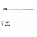 VERLENGSTUK 1/4" E6.3-BIT-AANSLUITING, MET SNELSPAN, L=300