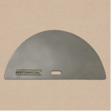 BESTCHARCOAL RVS GRIDDLE HALVEMAANVORMIG COMPACT