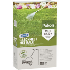 POKON GAZONMEST MET KALK 2KG VOOR 30M2