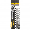 DOPPEN + RATEL 1/2", 11 DELIG CRV STAAL