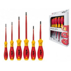 SCHROEVENDRAAIERSET SOFTFINISH ELECTRIC SLIMFIX SLEUFKOP, PHILLIPS 6-DELIG 3201K6 SOFTFINISH ELECTRIC SLIMFIX