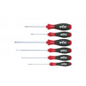 SCHROEVENDRAAIERSET SOFTFINISH SLEUFKOP, POZIDRIV 6-DELIG 302ZK6SO SOFTFINISH