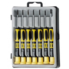 TORX PRECISIE SCHROEVENDRAAIERSET 7 DLG SCHROEVDR. BLACK POINT T5-T6-T7-T8-T9-T10-T15 CASSETTE