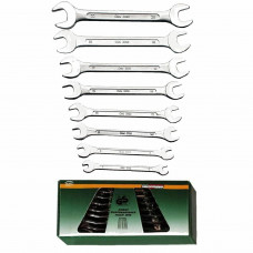STEEKSLEUTELSET 8 DLG DIN3110. 6*7-8*9-10*11-12*13-14*15-16*17-18*19-20*22MM 6-22MM