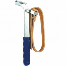 OLIEFILTER BANDSLEUTEL, CAPACITEIT Ø 0 - 140 MM, LANGE UITVOERING MET PVC GREEP. PVC HANDGREEP