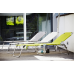 SHOWROOM MODEL AMIGO TRIPOD SUN LOUNGER ALUMINIUM SEA BLUE
