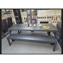 SHOWROOMVERLATER SET RIO TAFEL 210 ALU + 2 RIO BANKEN ALU ANTRACIET