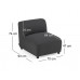 SHOWROOMVERLATER OSEO LOUNGESET 3 ZITS+2 ZITS INCLUSIEF HOCKER EN CENTER/STOEL
