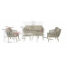 SHOWROOMVERLATER TURIN SOFA LOUNGESET PEARL WHITE/CREME