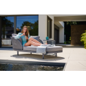 SHOWROOMVERLATER SIEGER SAMOA DAYBED EISENGRAU/HELLGRAU INCLUSIEF BIJZETAFEL SAMOA