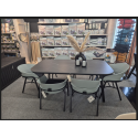 SHOWROOMVERLATER 7 DELIGE DININGSET TUBB TAFEL 185X100 CM
