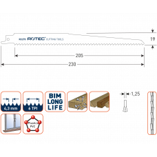 RECIPROZAAGBLAD RC270 / S1111DF