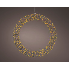 KAEMINGK MICRO LED KRANS METAAL STEADY BUITEN L.7.5CM W.58CM H.58CM