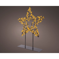 KAEMINGK MICRO LED STER TAFELLAMP METAAL STEADY BUITEN L.6CM W.28CM H.37CM