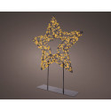 KAEMINGK MICRO LED STER TAFELLAMP METAAL STEADY BUITEN L.7CM W.38CM H.47CM