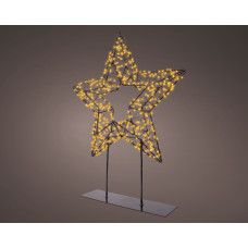 KAEMINGK MICRO LED STER TAFELLAMP METAAL STEADY BUITEN L.7CM W.38CM H.47CM