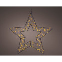KAEMINGK MICRO LED STER METAAL STEADY BUITEN DIA38CM L.1CM W.38CM H.38CM