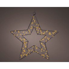 KAEMINGK MICRO LED STER METAAL STEADY BUITEN DIA38CM L.1CM W.38CM H.38CM