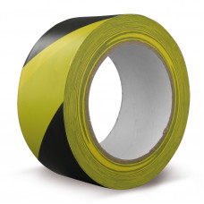 MARKERINGSTAPE UNIVERSAL ZWART-GEEL 50MM X 33MTR