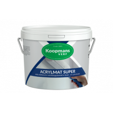 KOOPMANS ACRYLMAT SUPER BASIS P/ WIT 10 LTR. KOOPMANS ACRYLMAT SUPER BASIS P/ WIT 10 LTR.