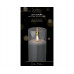 LED KAARS GLAS BO BINNENSMOKEYGREY/WARM WHITE DIA7.5CM H.15CM