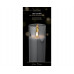 LED KAARS GLAS BO BINNENSMOKEYGREY/WARM WHITE DIA7.5CM H.17.5CM