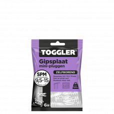 GIPSPLAATPLUG SPM TOGGLER ZAK A 6 STUKS