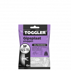 GIPSPLAATPLUG TOGGLER 9,5-15MM SP-6S