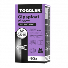 GIPSPLAATPLUG TOGGLER 9,5-15MM SP