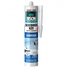 BISON SILICONENKIT ZWART KOKER 300 ML NL