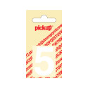 PLAKCIJFER HELVETICA 40 MM WIT 5