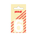 PLAKCIJFER HELVETICA 40 MM WIT 6
