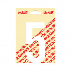PLAKCIJFER NOBEL 120 MM WIT 5