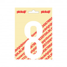 PLAKCIJFER NOBEL 120 MM WIT 8